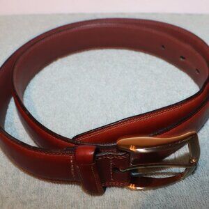 Roundtree & Yorke Men's  Full Grain Cowhide Brown Leather Belt Sz 38/95
